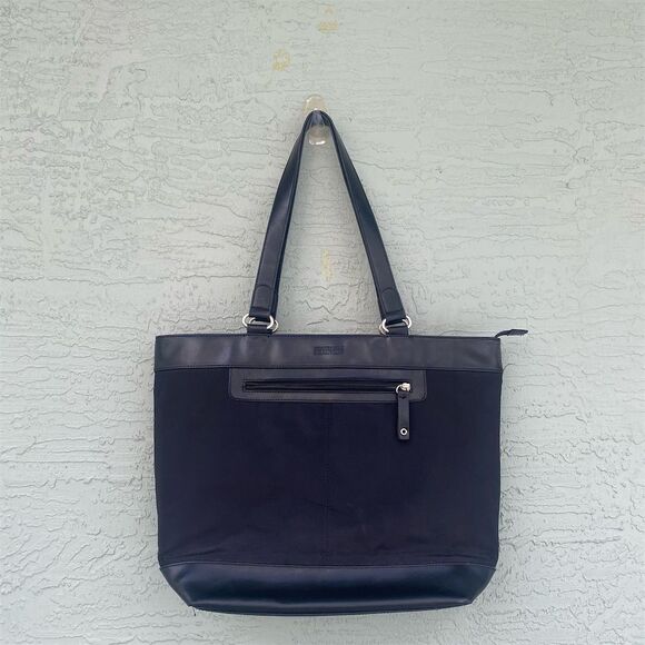 Kenneth Cole Reaction Handbags - Kenneth Cole Reaction Women's Black Laptop Tote Bag Workwear